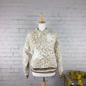 Nanette Lepore Snow Leopard Soft Teddy Bear Top